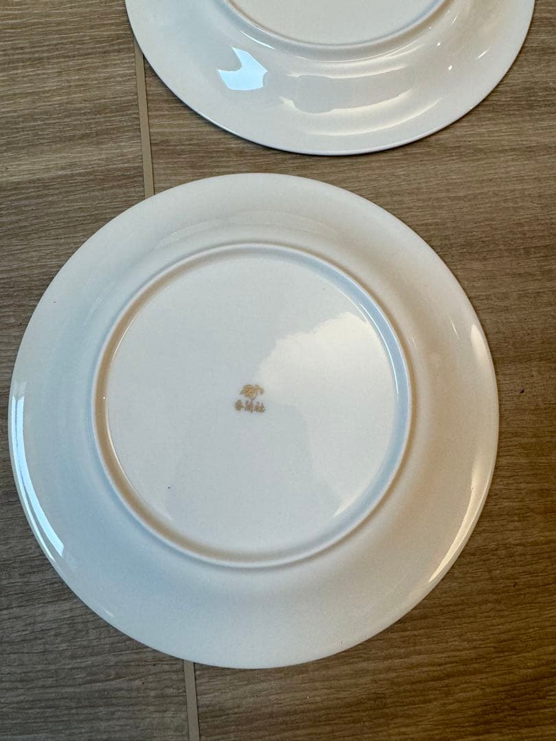 1506 香蘭社　ブライトローズ　中皿　5客　金彩　未使用