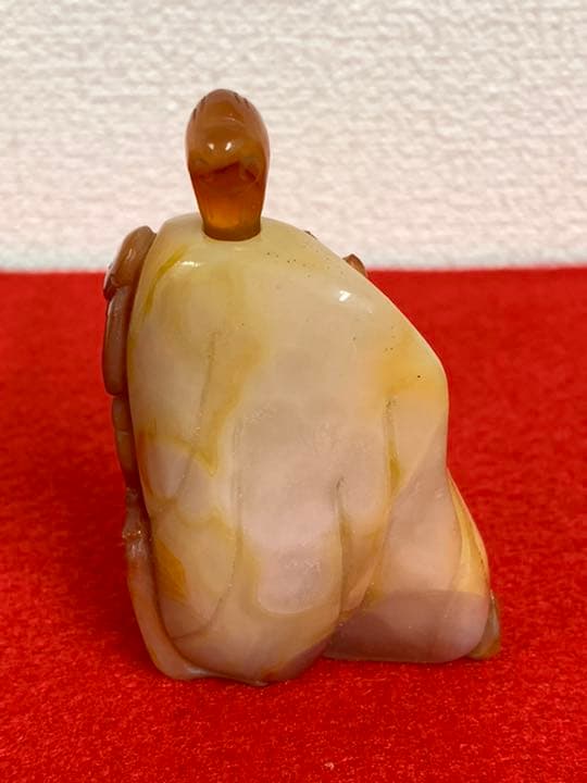 中国古美術　清時代人物彫刻瑪瑙鼻煙壺コレクションの整理品　H-2