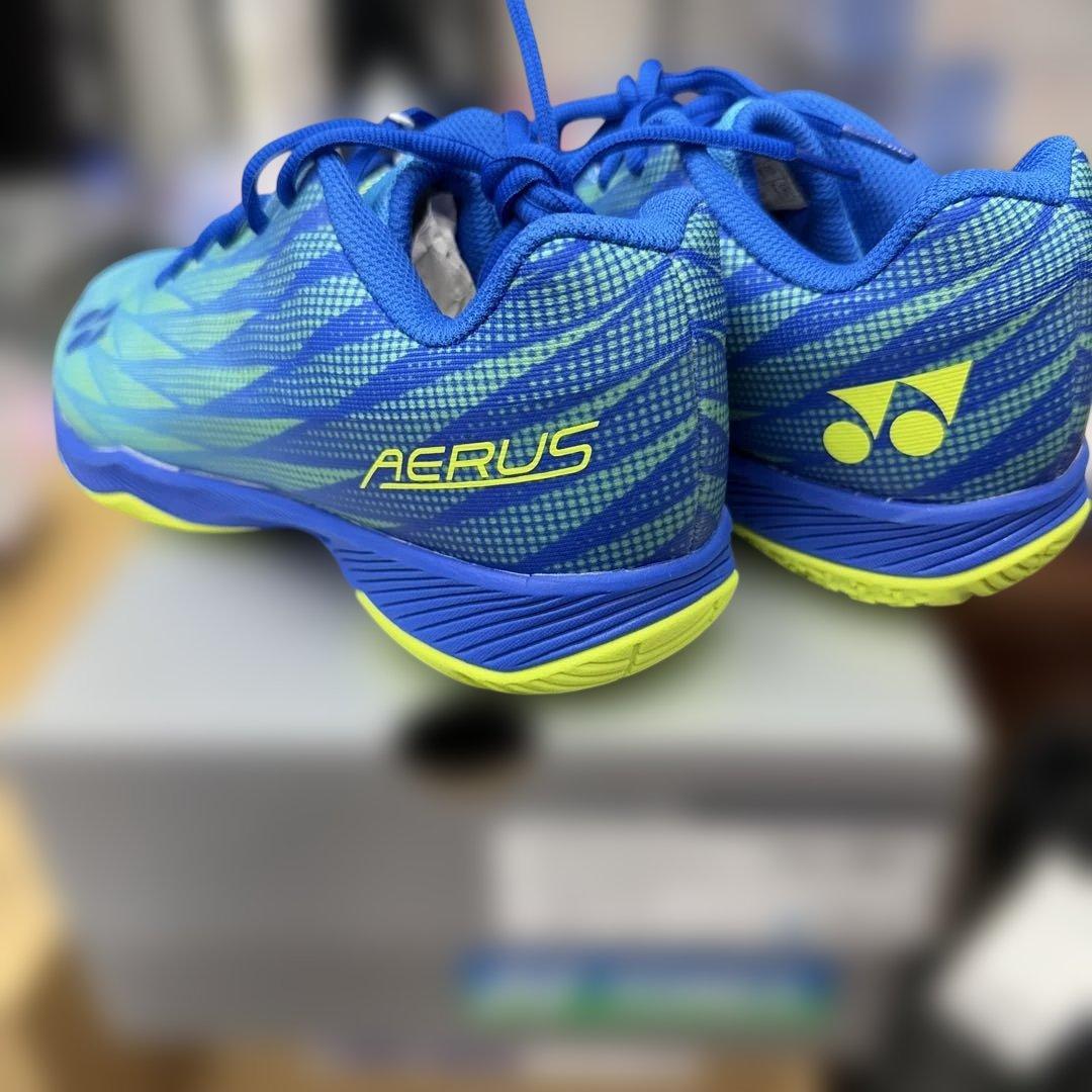 YONEX AERUS バドミントンシューズ ブルー24.5cm