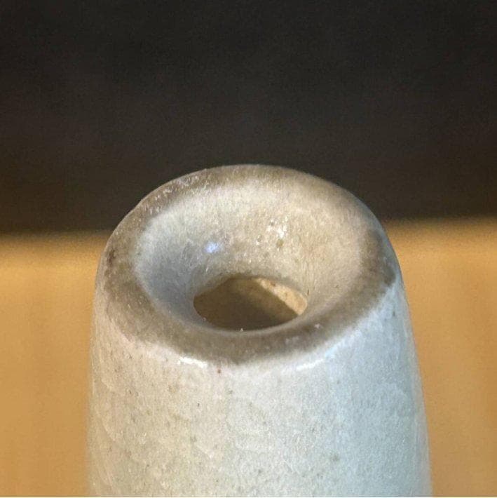 S8012　中国古美術　古保万里染付　一輪押し　花瓶　花器　中国古玩