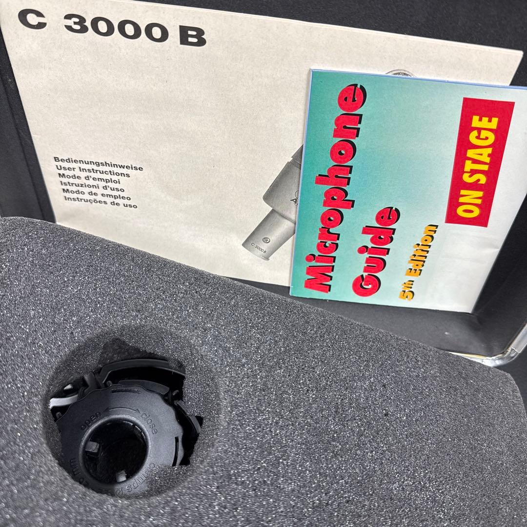 AKG C3000B コンデンサーマイク ショックマウント＋純正ケース付