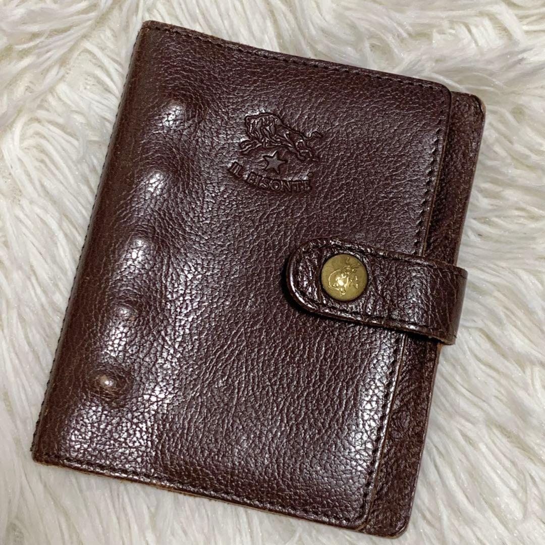 廃盤品✨希少品✨イルビゾンテ　システム手帳　5穴　M5 旧ロゴ　ブラウン　茶