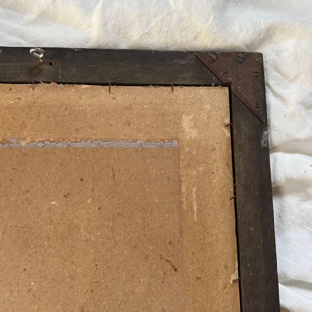 フランスアンティーク　フレデリックモーガン　リトグラフ　絵画　壁掛け　額装品