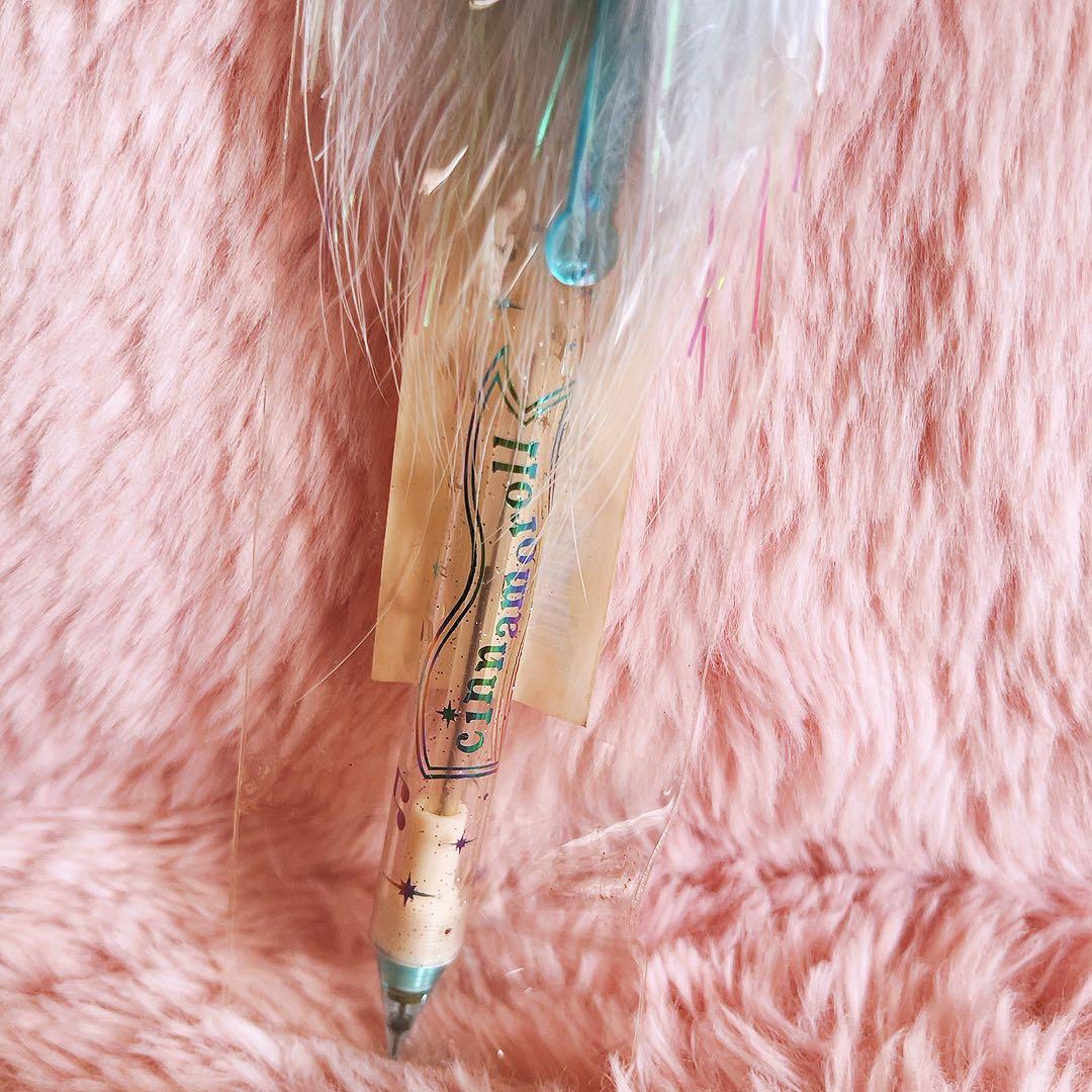 希少レア　シナモロール　ファー付きシャープペン　テンシ　平成レトロ　サンリオ