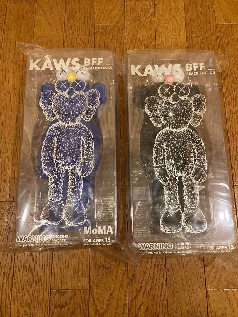KAWS BFF MoMA EXCLUSIVE BLUE&black 新品未開封