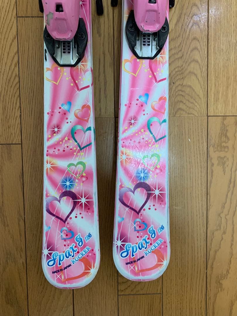 スキー３点セット 126cmスキー板 ブーツ ストック