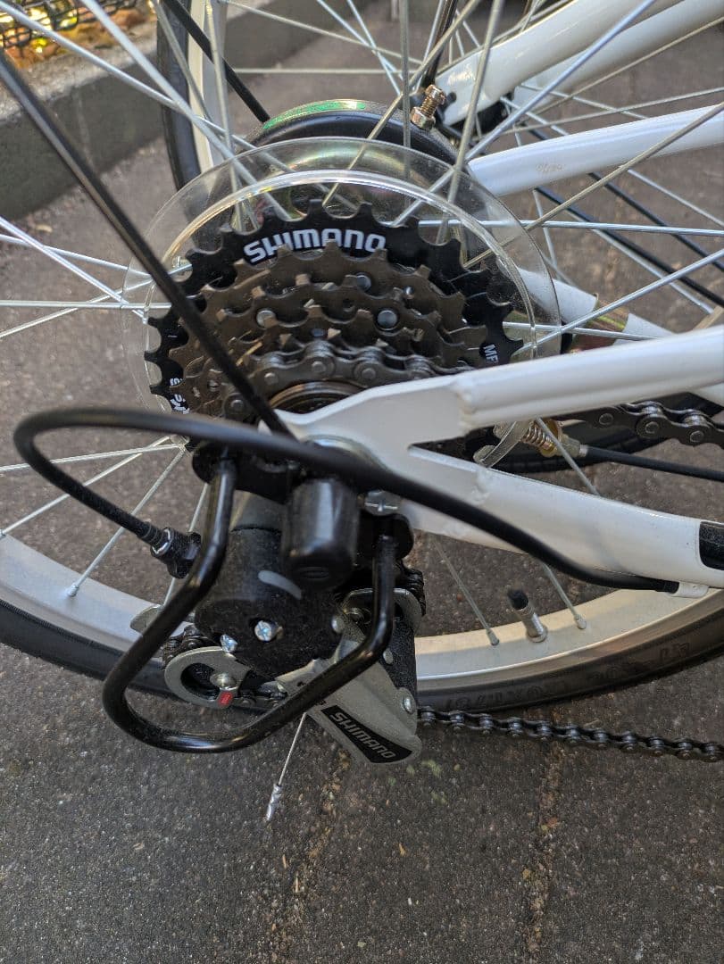 【千葉県引取限定】ACE BUDDY 折りたたみ自転車 ホワイト　美品