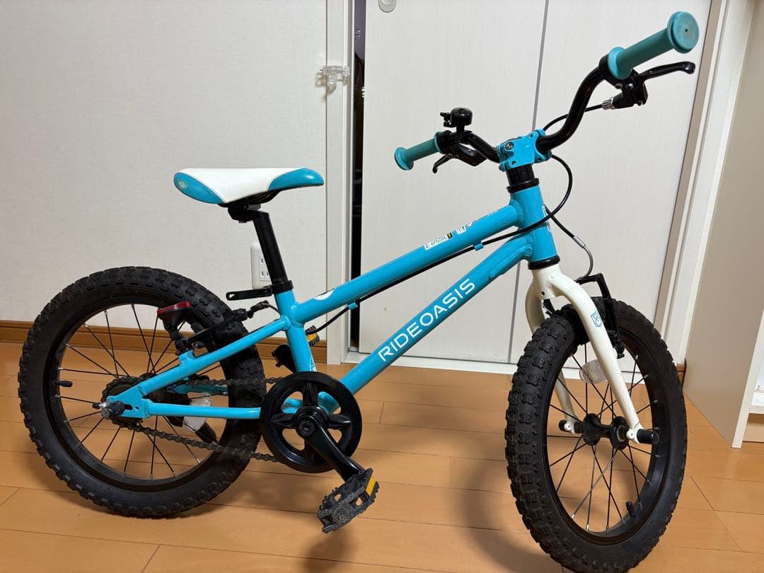 【引き取り限定】ヨツバサイクル キッズバイク　16インチ　限定色　水色