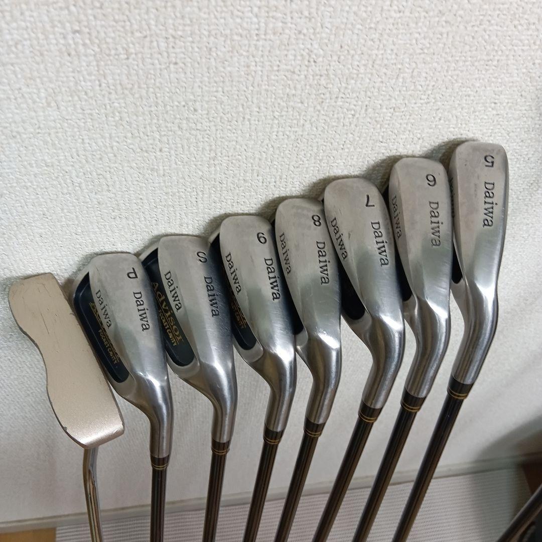 【美品】DAIWA ダイワ Advisor メンズ ゴルフクラブ　初心者セット