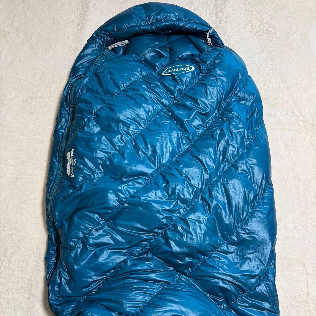 極美品モンベル　アルパインダウンハガー800 右ジップバルサムクリーニング済
