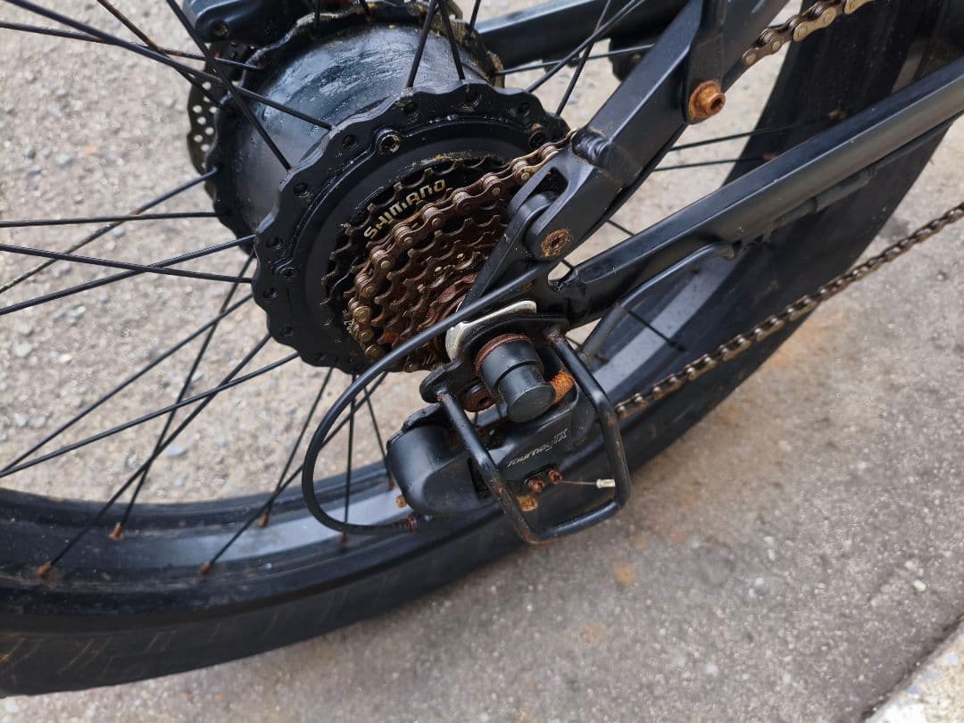 MOVE X 電動アシスト自転車 26インチファットタイヤ 折りたたみ