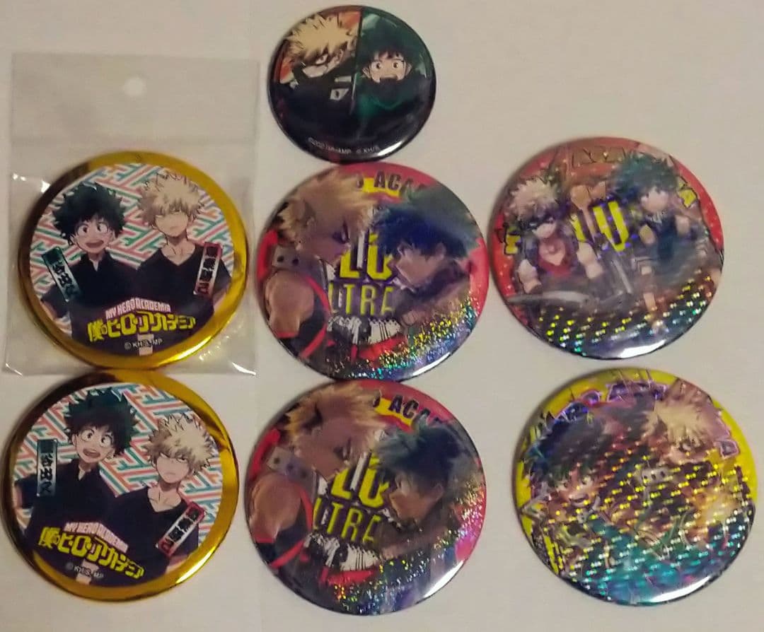 僕のヒーローアカデミア　原作　コレクション缶バッジ　ねぷた祭　爆豪勝己　緑谷出久