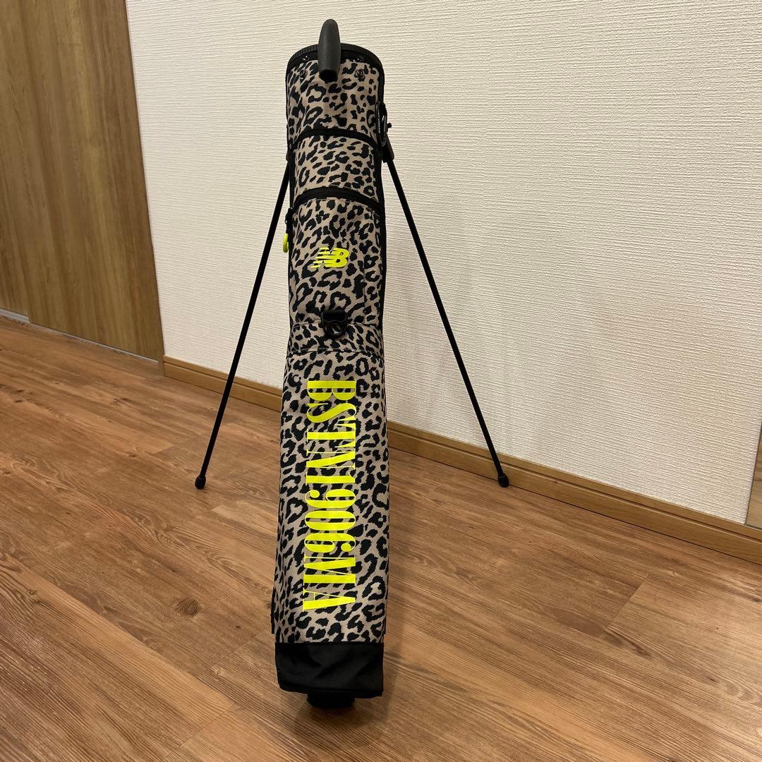 ニューバランス ヒョウ柄セルフスタンドゴルフバッグ