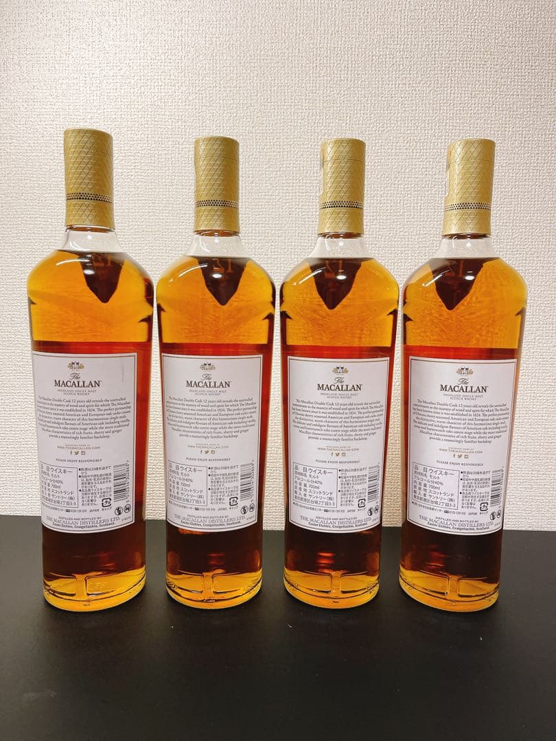 【週末値引き】マッカラン12年（ダブルカスク）✖️4本