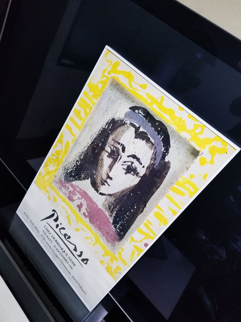 1986年　希少　パブロ　シェ　ドミニク　サッシ　ピカソ　モダン　展示会ポスター