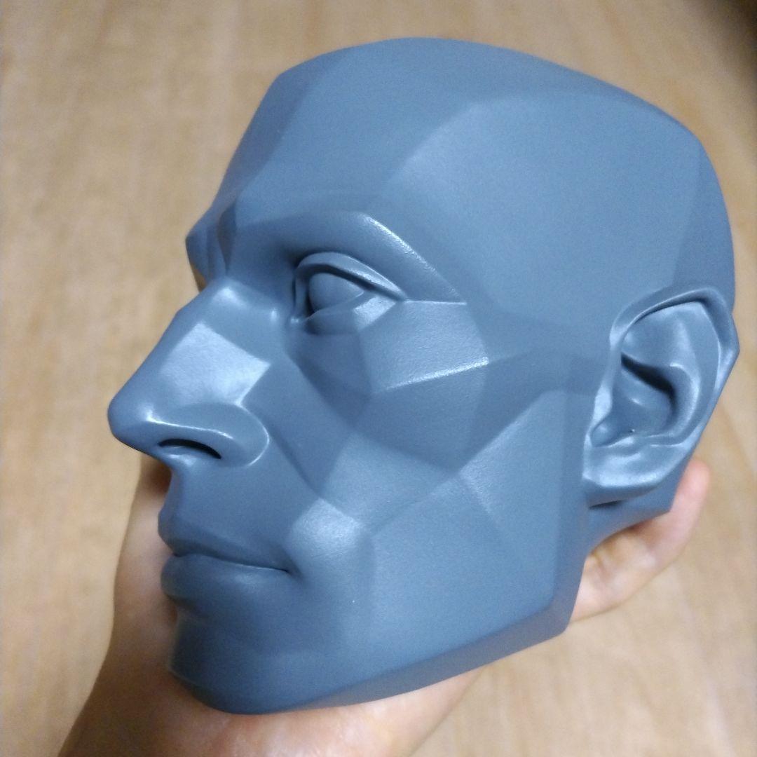 ドクロ＆ポリヘドロンマン　人体　フィギュア　頭蓋骨　美術　アナトミー