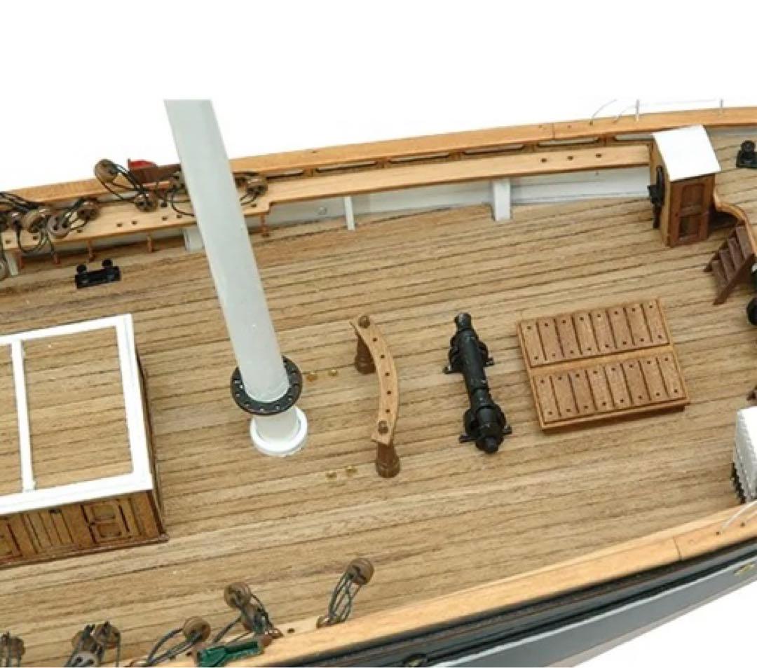 木製帆船模型 1/80カティサーク 帆付