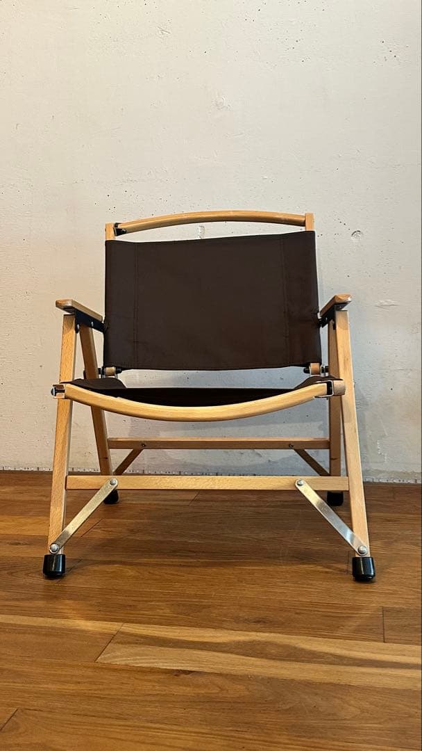 ハイランダー　折りたたみ式アウトドアチェア（ブラウン）2脚