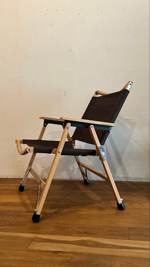 ハイランダー　折りたたみ式アウトドアチェア（ブラウン）2脚