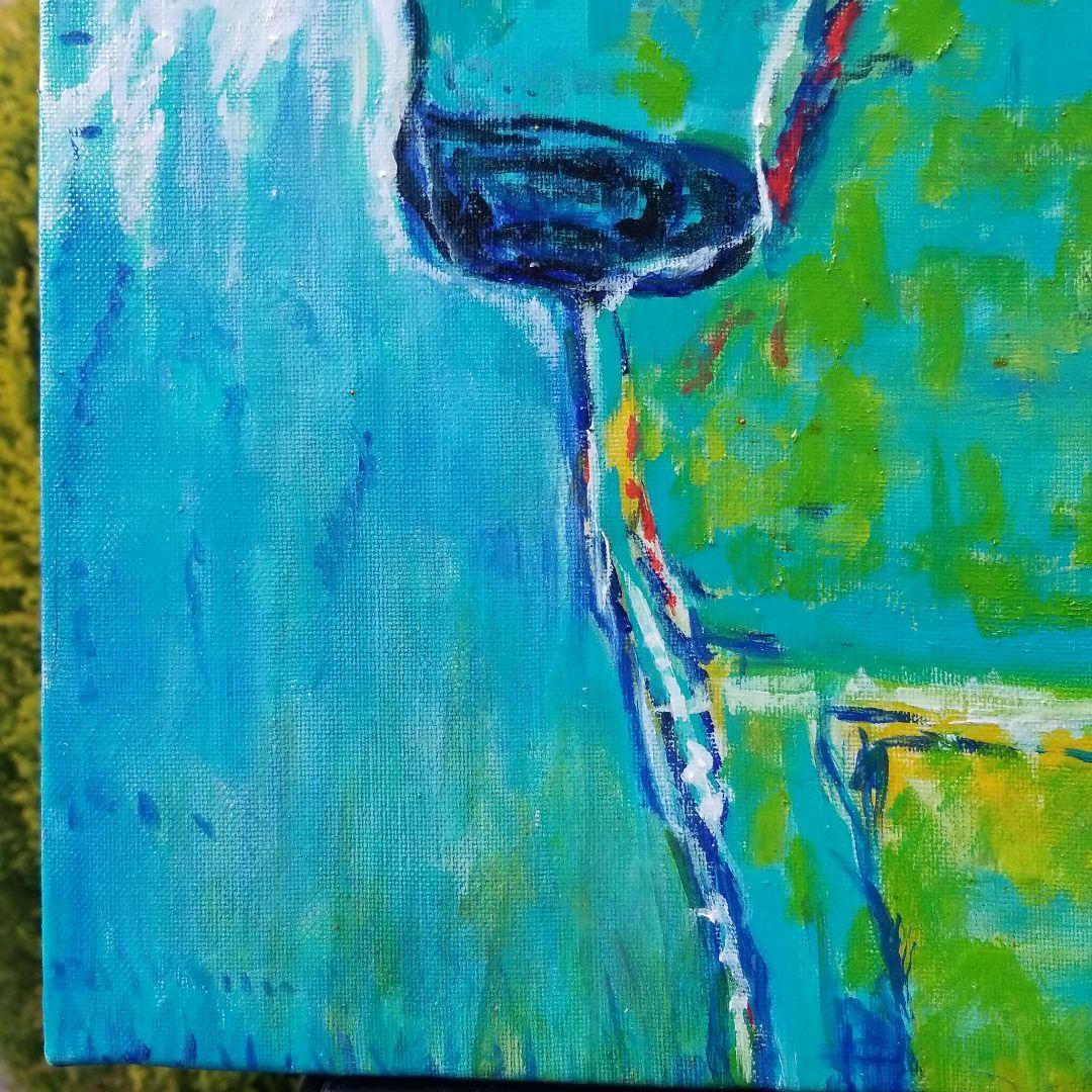 キャンバス 油絵　専用　カラフルCOWS  　1