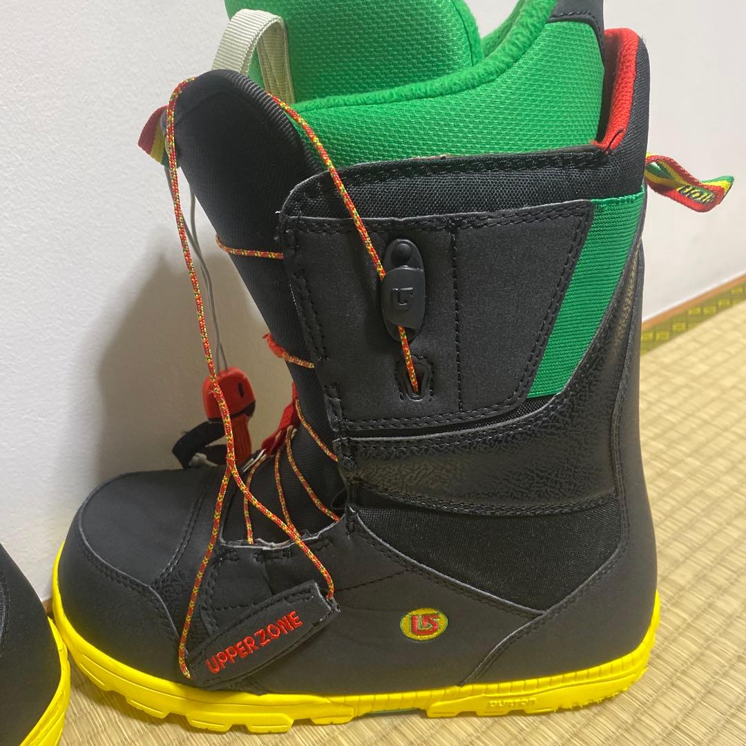 BURTON スノーボードブーツ メンズ ブラック/グリーン/イエロー