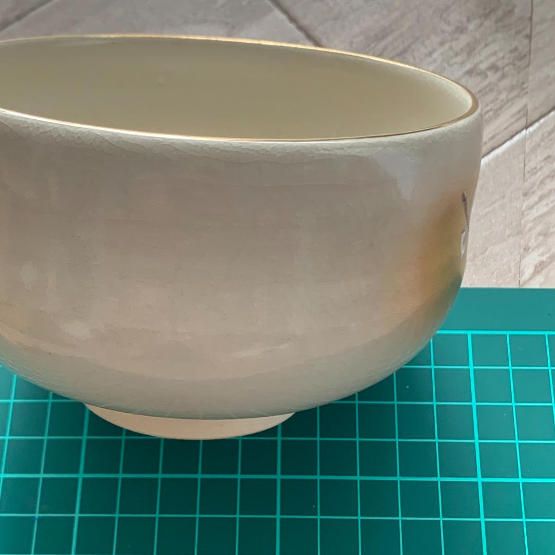 九谷焼　抹茶碗　桜　芦湖(蘆湖)　共箱付　状態良好　茶道具