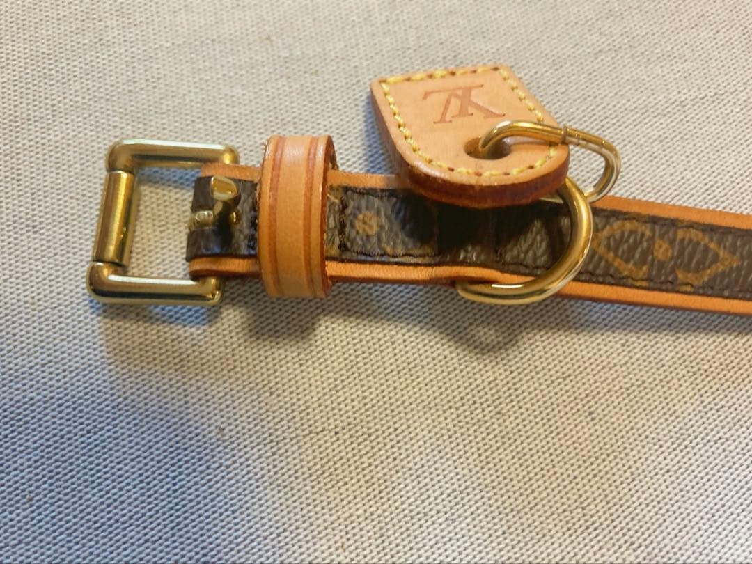 ルイ・ヴィトン　モノグラム　小型犬用リード＆首輪のセット