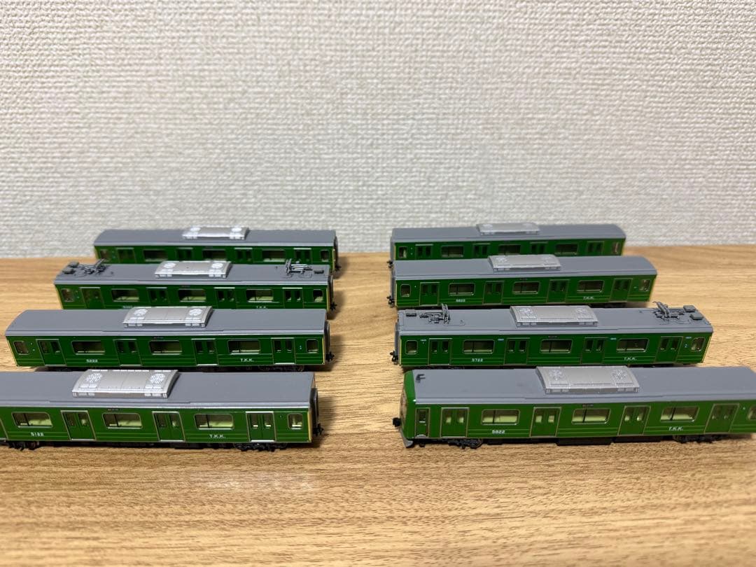 KATO 10-1456 東急5000系青ガエルラッピング編成 8両 現行塗装