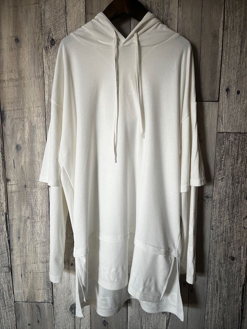 美品 会場限定品 HYDE フーディー ロング Tシャツ フェイクレイヤード L