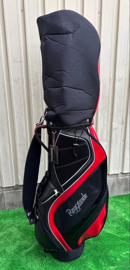 BRIDGESTONE ゴルフキャディバッグ 赤黒