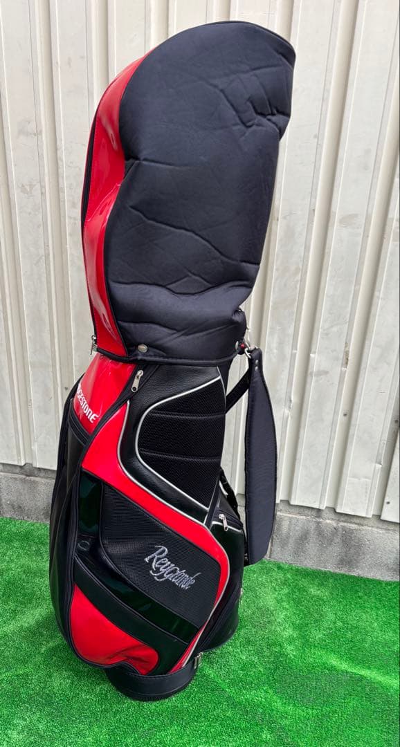 BRIDGESTONE ゴルフキャディバッグ 赤黒