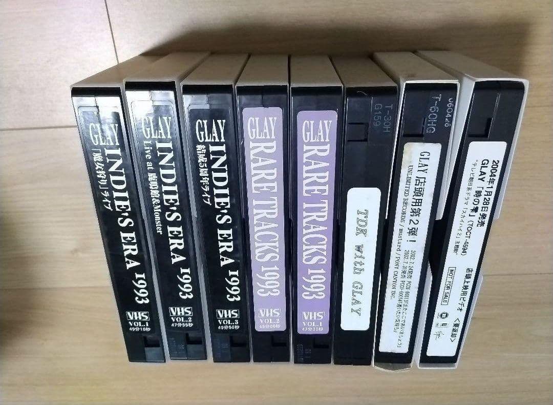 GLAY インディーズVHS&店頭用VHS