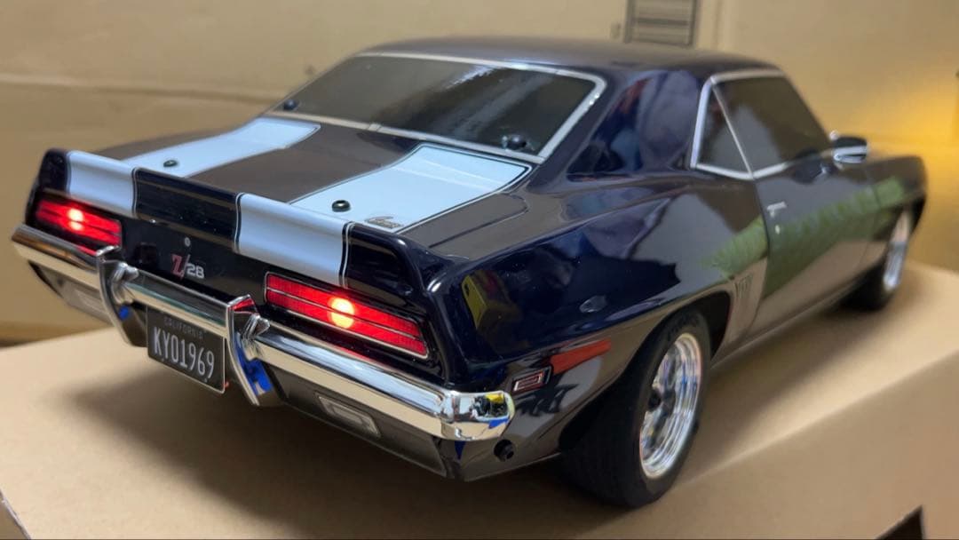 京商 Z28カマロ 550モーター カスタム塗装 LED プロポ付きセット安売り