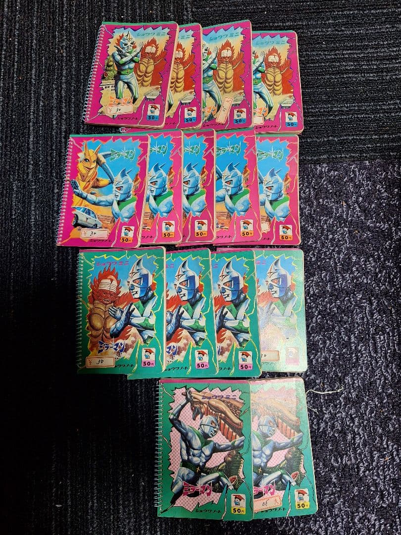 ミラーマンメモ帳 キャラクターイラスト付き 15点セット　個別販売可