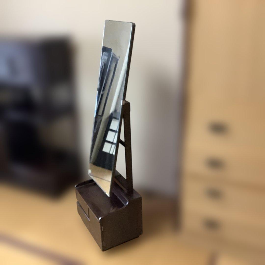 昭和レトロ　姿見　全身鏡　鏡台　鏡　ミラー　木製　和モダン　ドレッサー　引き出し