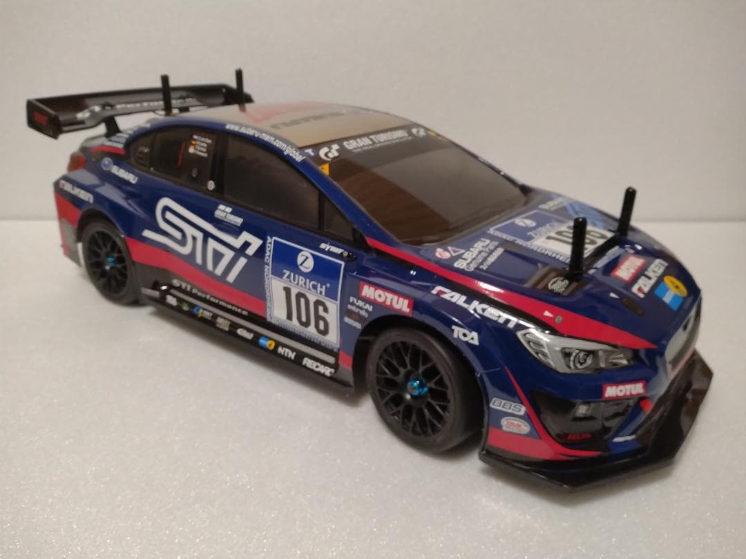 タミヤ　TT02シャーシ　WRXボディ付き