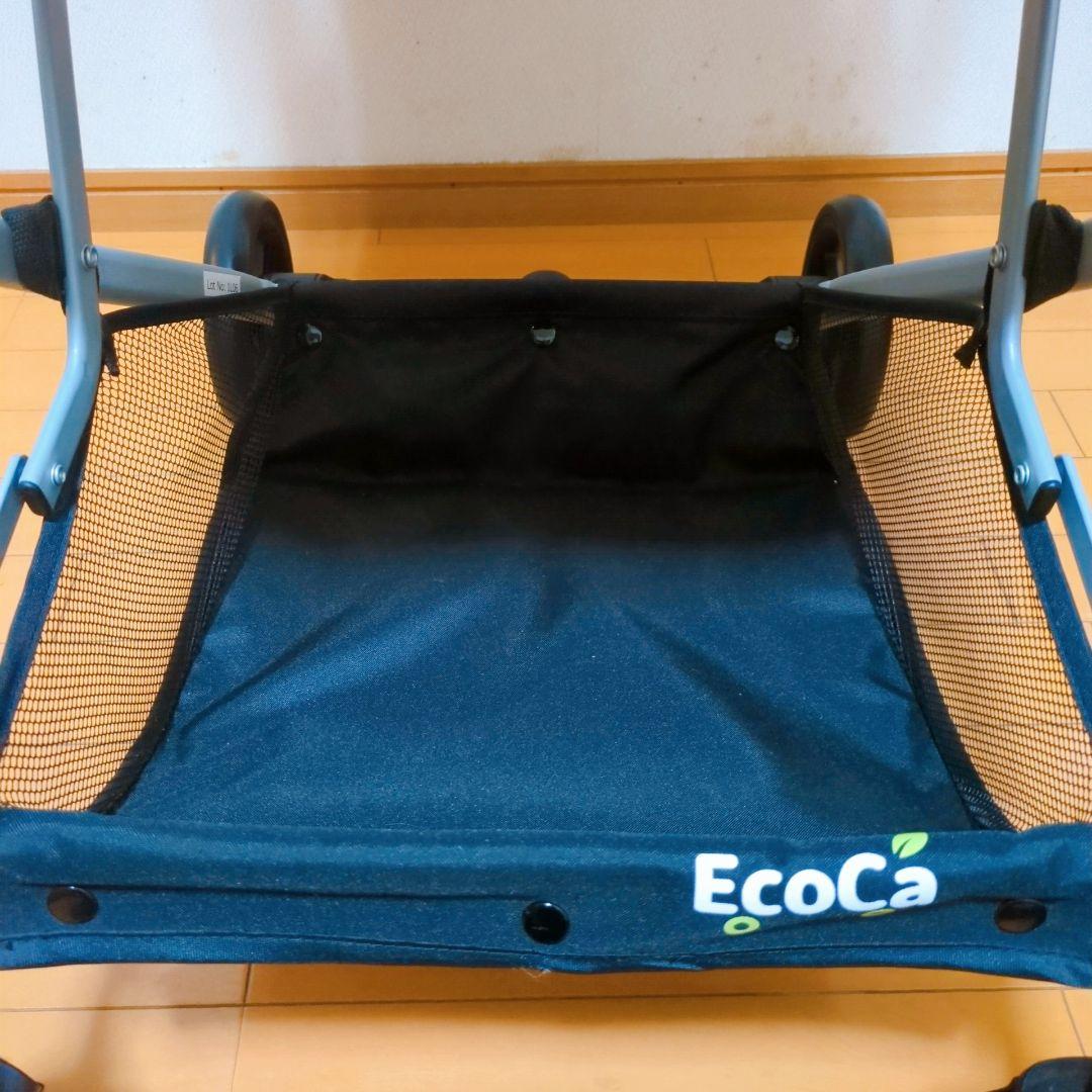 ✨美品✨EcoCa マイバッグセットブラック 折りたたみ式 ショッピングカート