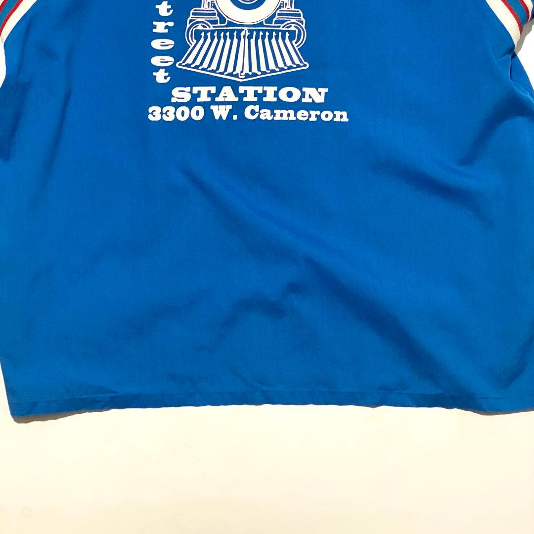 80’s~ビンテージ HILTON? ボウリングシャツ ユニフォーム プリント