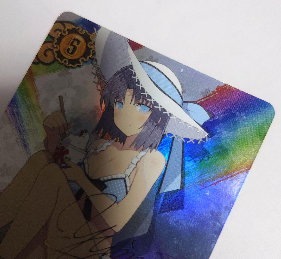 閃乱カグラ アンリミテッドヴァーサス （雪泉） 箔押しサイン 原由実