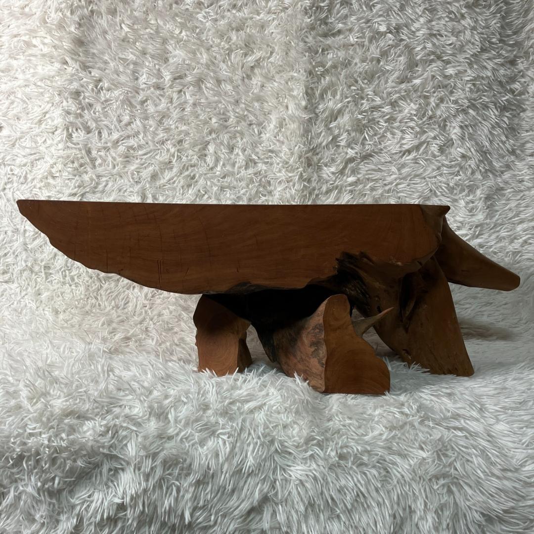 美品 天然木 一枚板 ローテーブル 流木 テーブル 無垢材 センターテーブル