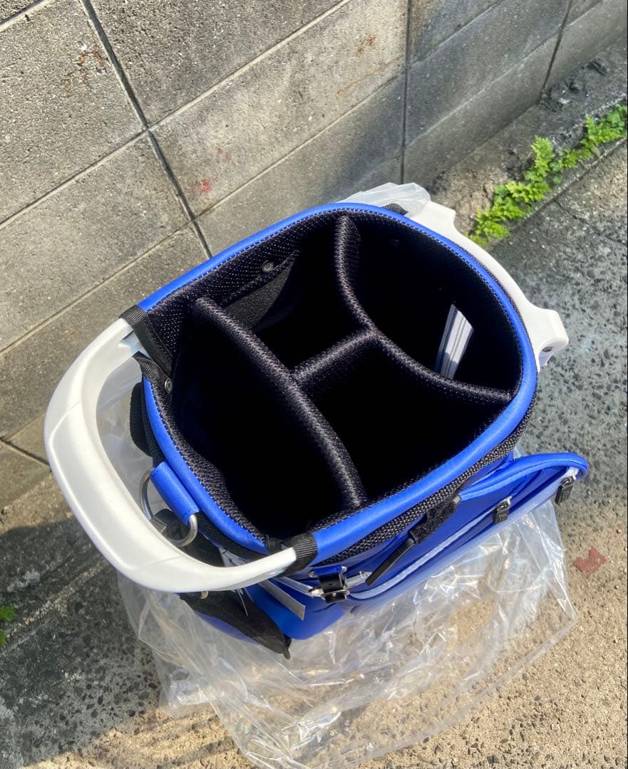 PATRICK キャディバッグ 未使用 9型 4分割 青 定価55,000円