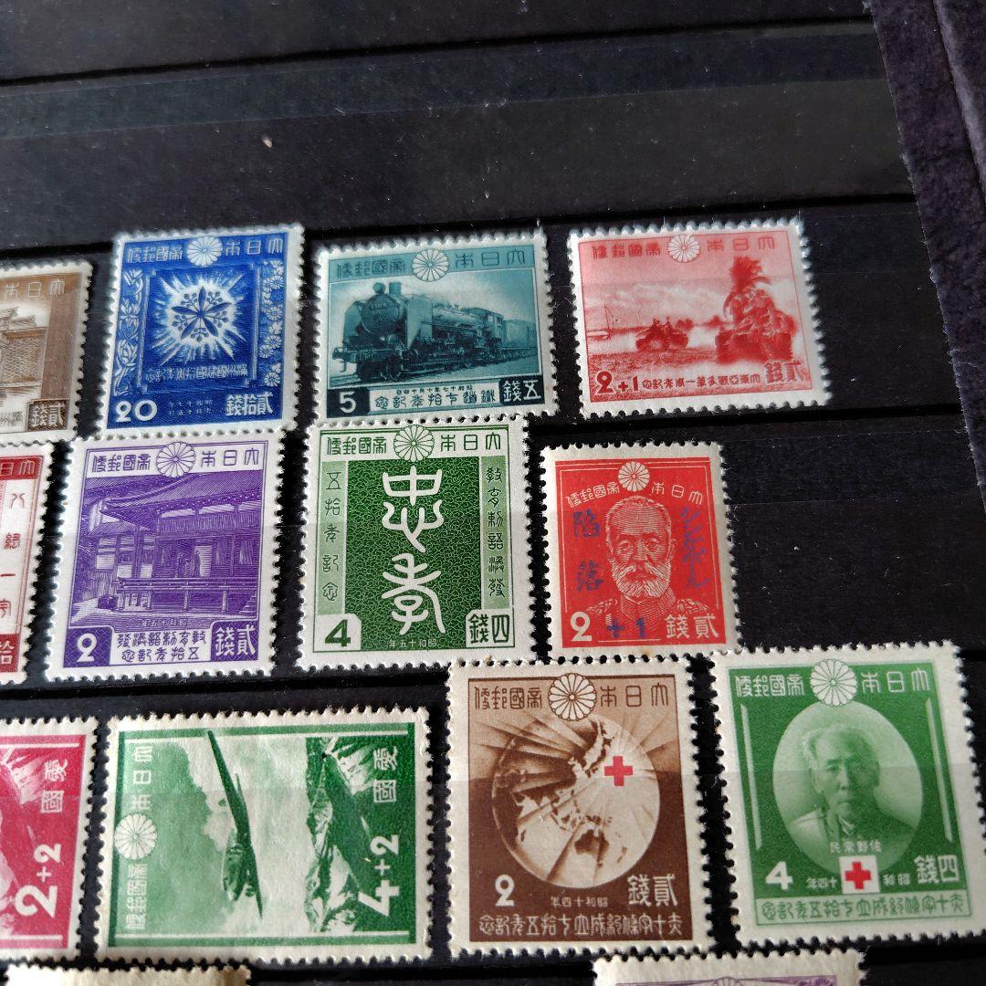 銭単位切手 (全て概ね美品) 大正時代から戦前まで 38種特大セット