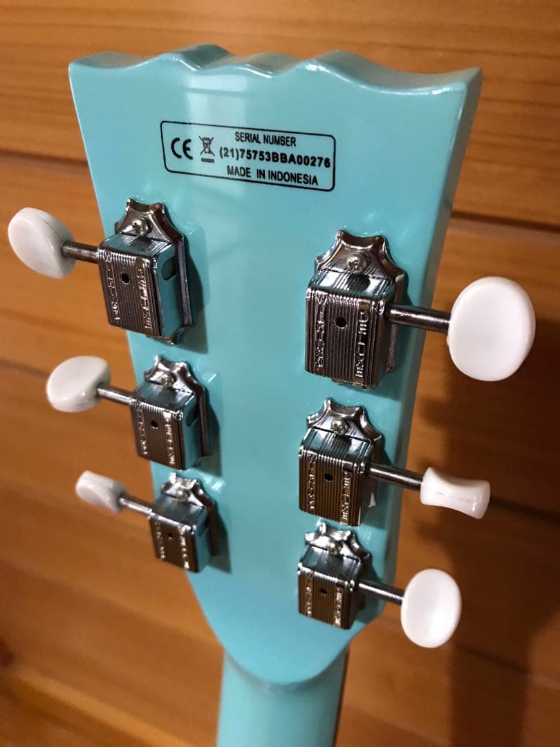 ギター Harley Benton DC-Junior FAT Benton Blue