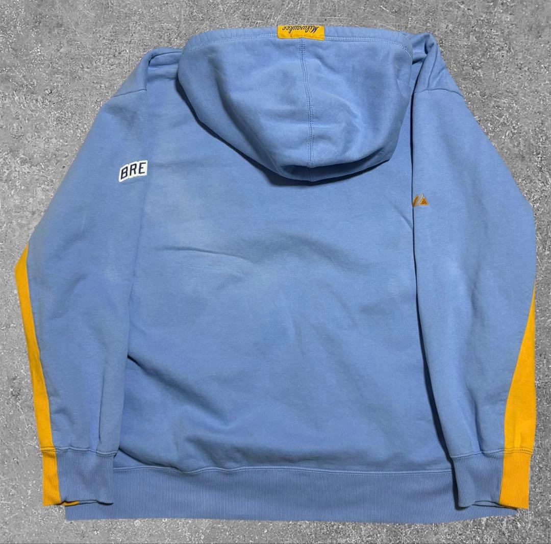 80s MLB 公式 ブリュワーズ パーカー 裏起毛 ワッペン 刺繍