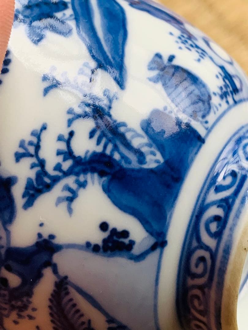 中国清時代染付お茶碗