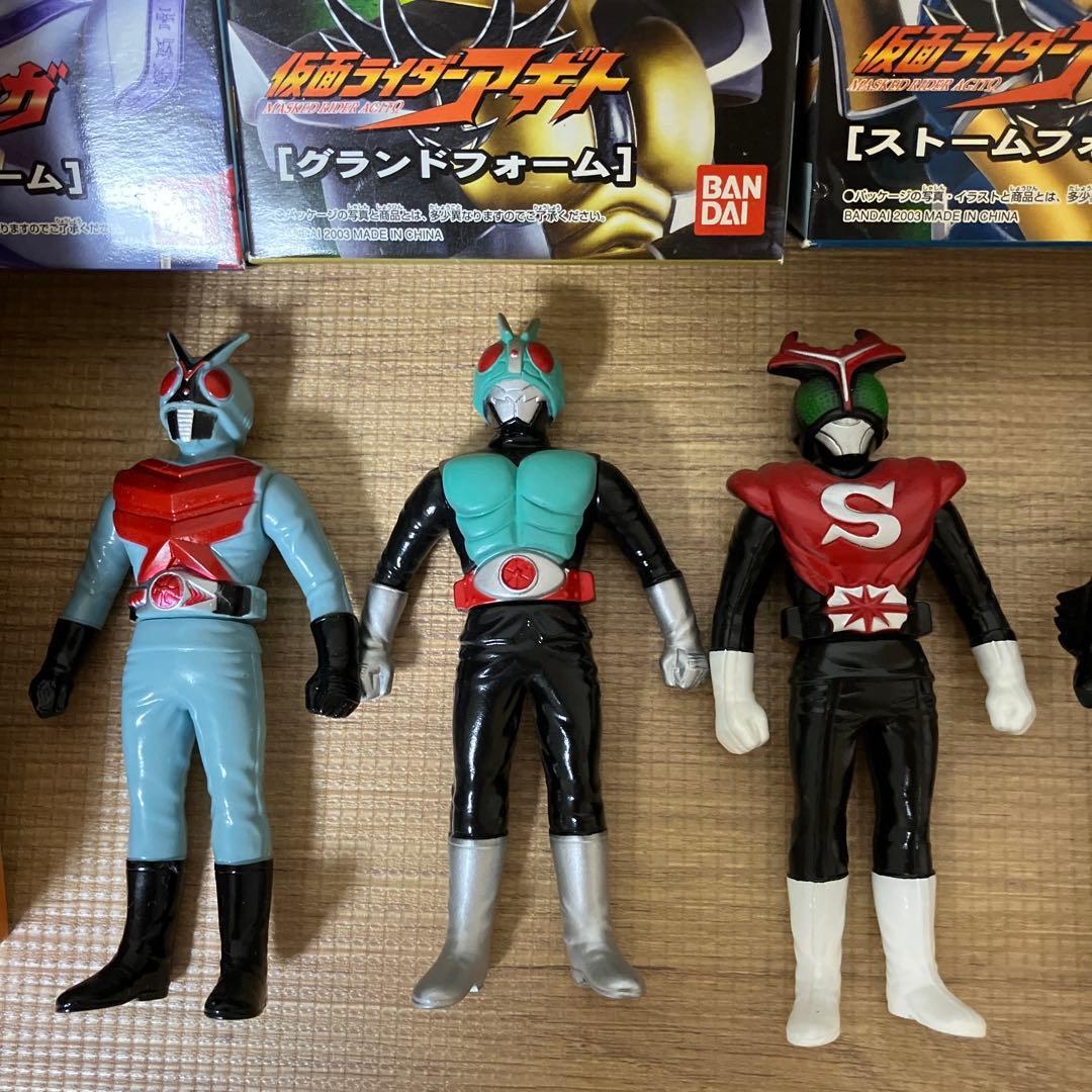 仮面ライダー ライダーヒーローシリーズ ソフビ 箱入り30体 箱無し10体
