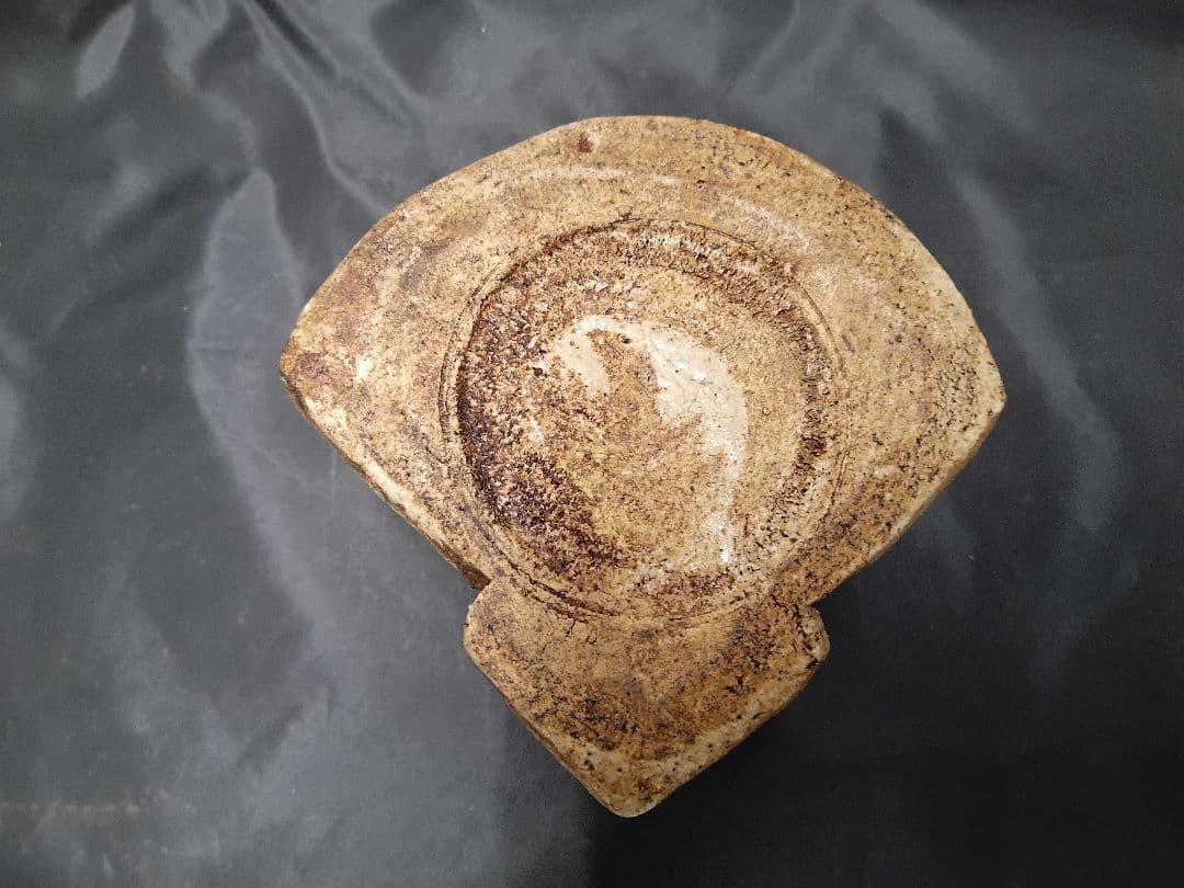 織部扇形向付　保存箱有　M１２６１