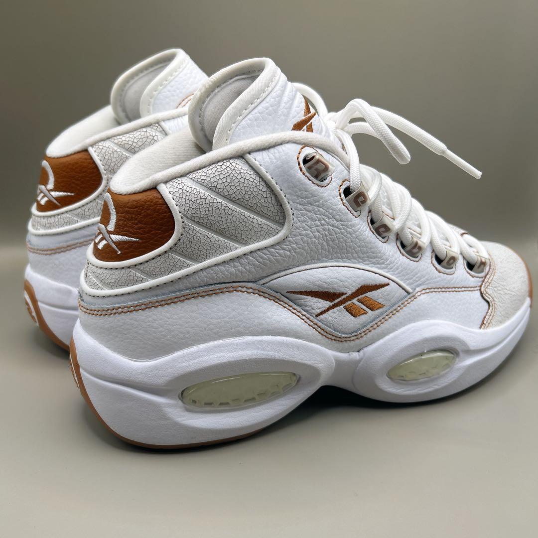 ★Reebok★QUESTION MID 27cm ホワイト ブラウン