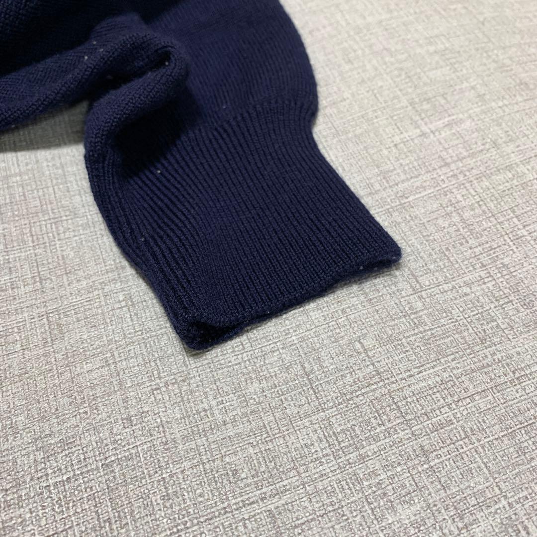 マンシングウェア ニット セーター パッチワーク ロゴ刺繍 Lサイズ