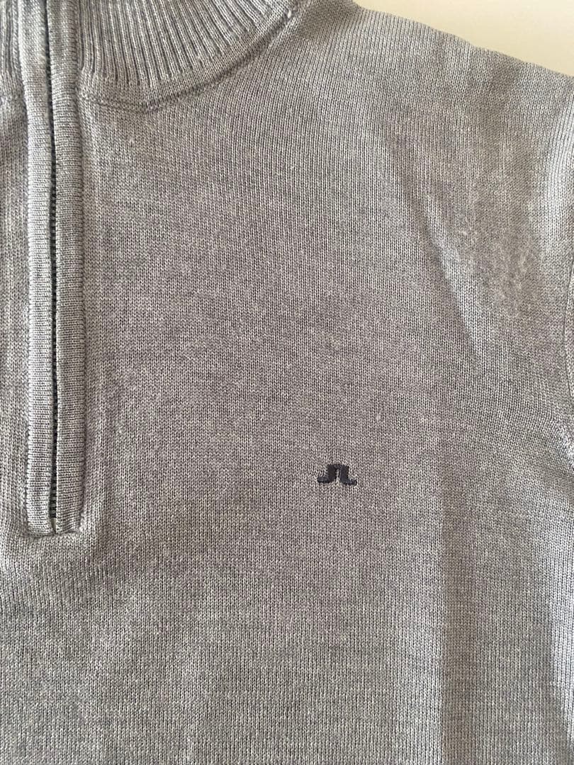 美品★ J.リンドバーグ モックネック ジップアップ セーター